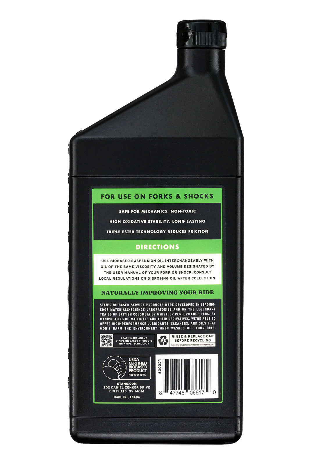 Stan's Biobased Suspension Oil - 1 Liter - verschiedene Viskositäten