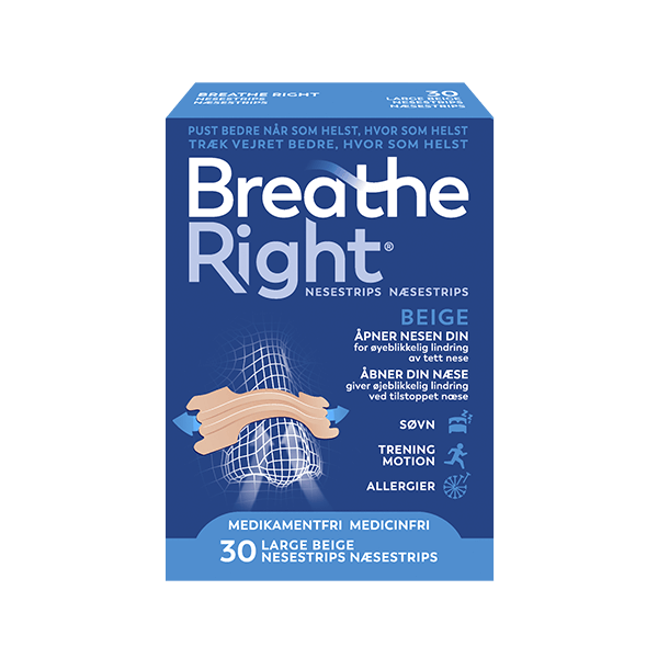 Breathe Right® Nasenstrip – Beige 30 Stk.
