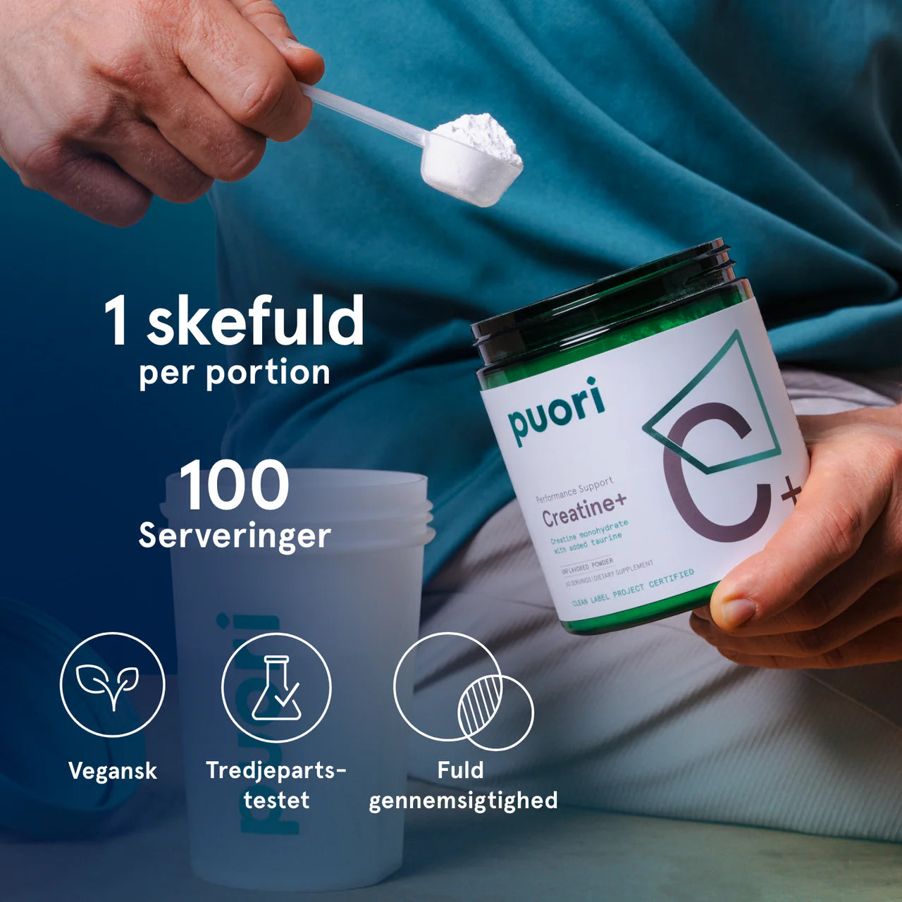 Puori C+ – Kreatin+ Leistungsunterstützung