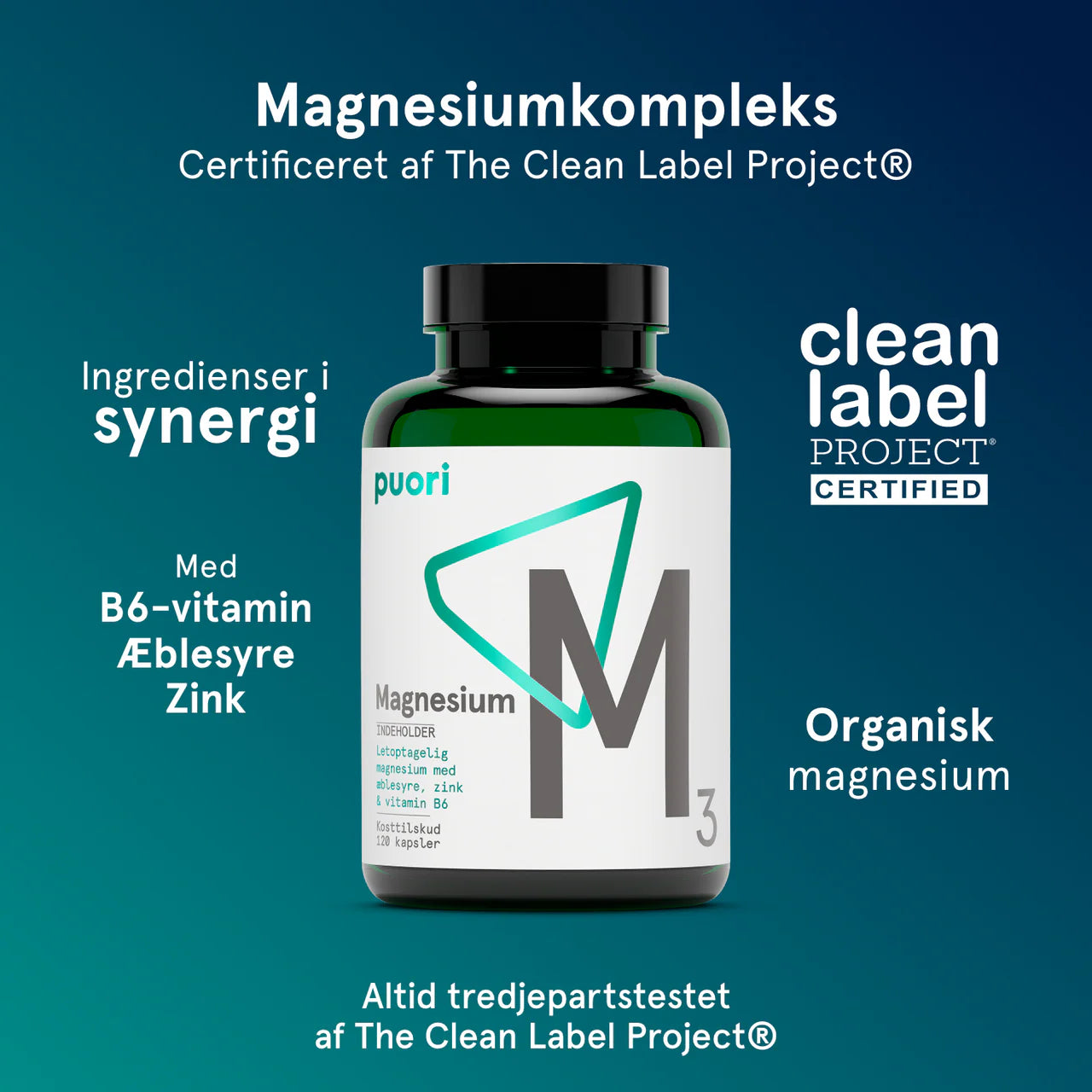 Puori M3 - Magnesium 180 Kapseln