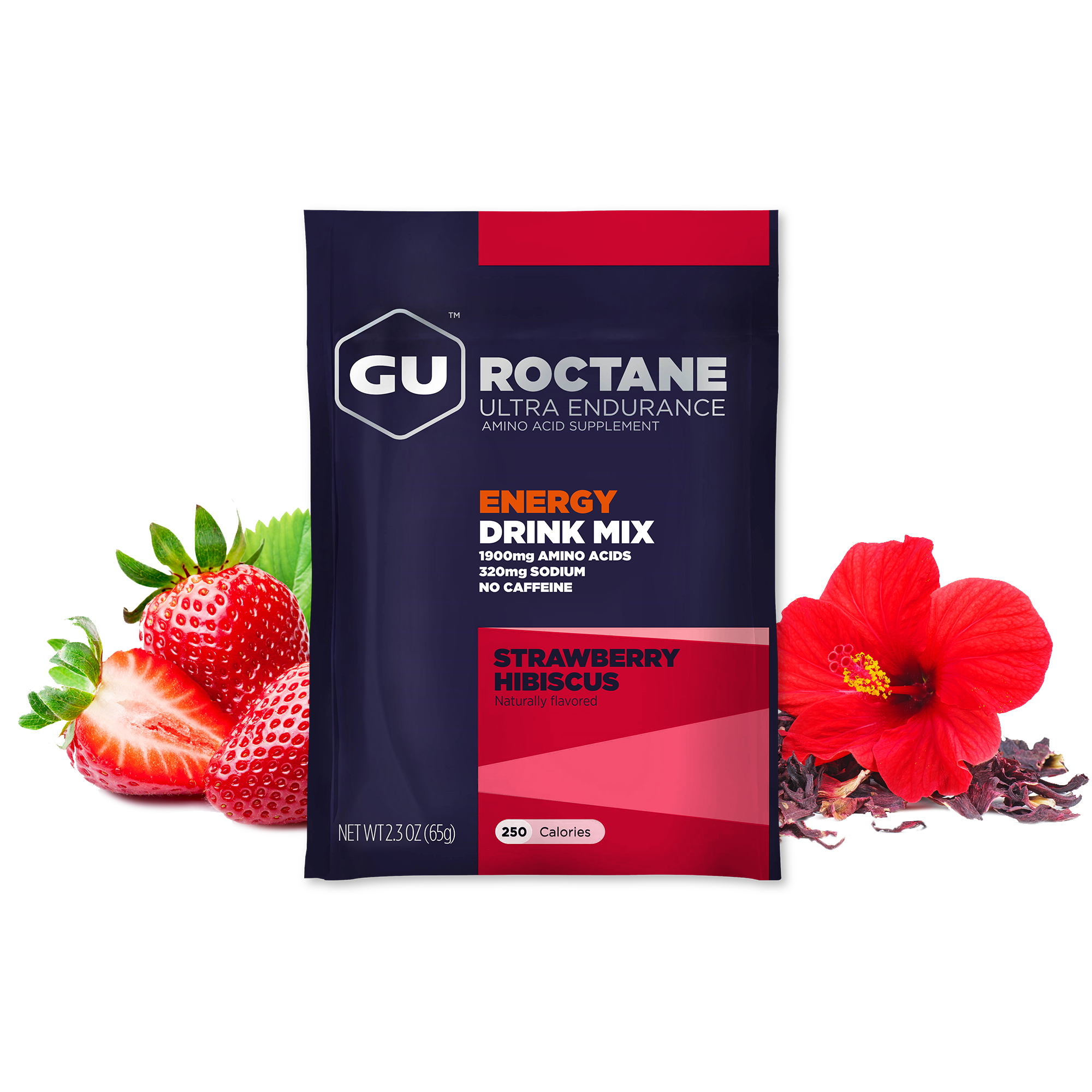GU Energy Drink Roctane Strawberry Hibiscus (10x65g) MHD WARE