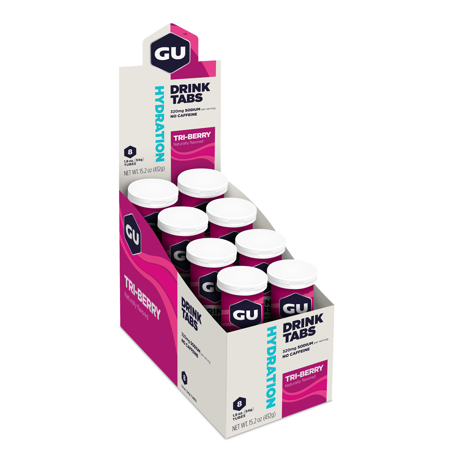 GU Energy Elektrolyt-Tabletten Tri-Berry (8x56g)