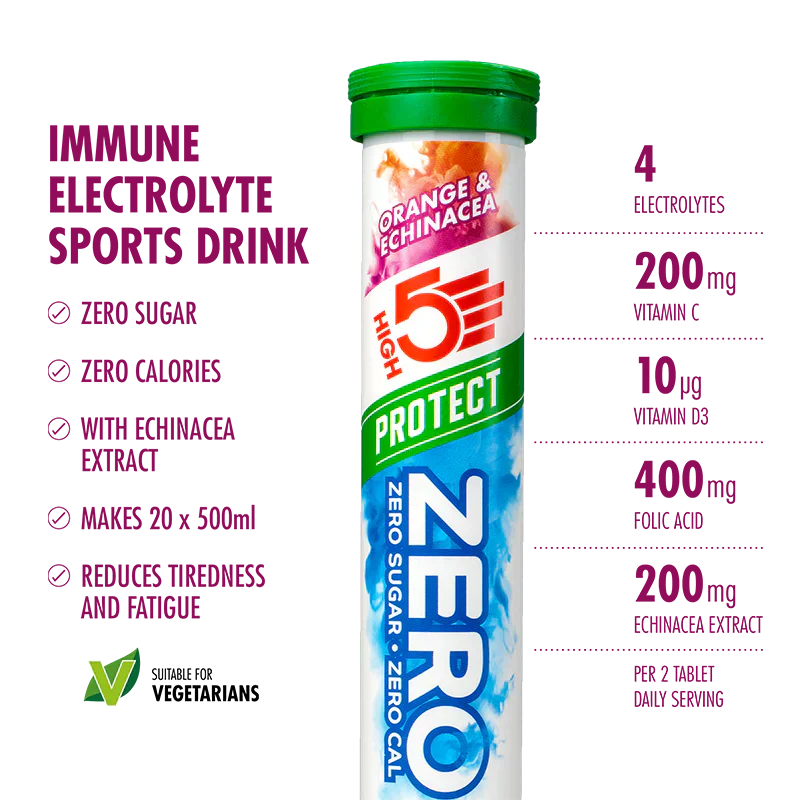 High5 ZERO Elektrolyttabletten Orange & Echinacea (20 Tabletten)