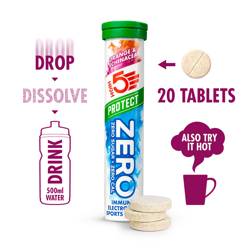 High5 ZERO Elektrolyttabletten Orange & Echinacea (20 Tabletten)