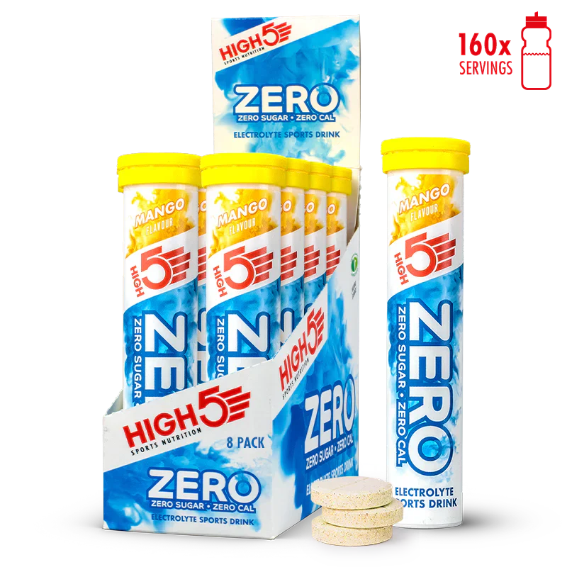 High5 Elektrolyt-Tabletten ZERO Mango (8x20 Tabletten) MHD-Ware
