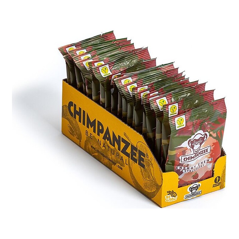 Chimpanzee Energy Chews Strawberry 35 g (20 stk.)