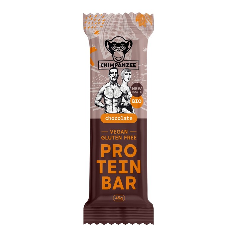 Chimpanzee Økologisk proteinbar Chocolate 45 g (20 stk.)