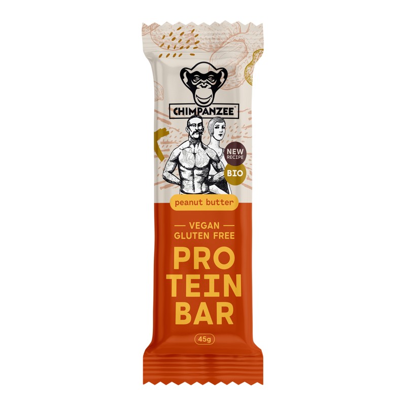 Chimpanzee Økologisk proteinbar Peanut Butter 45 g (20 stk.)