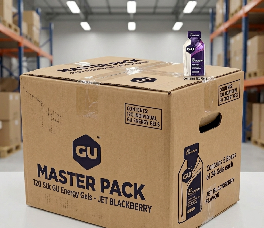 GU Energy Energiegel Jet Blackberry mit Koffein 120x32g MHD-Ware