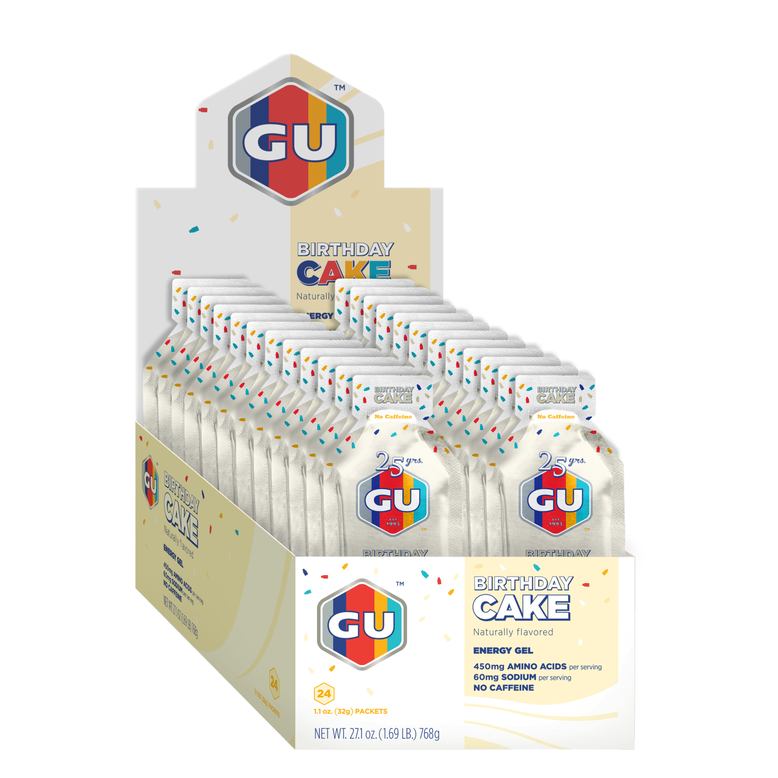 GU Energy Energiegel Birthday Cake (24 x 32g)
