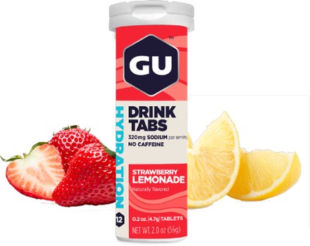 GU Energy Labs Elektrolyt-Tabletten Hydration Strawberry Lemonade (8er-Pack)