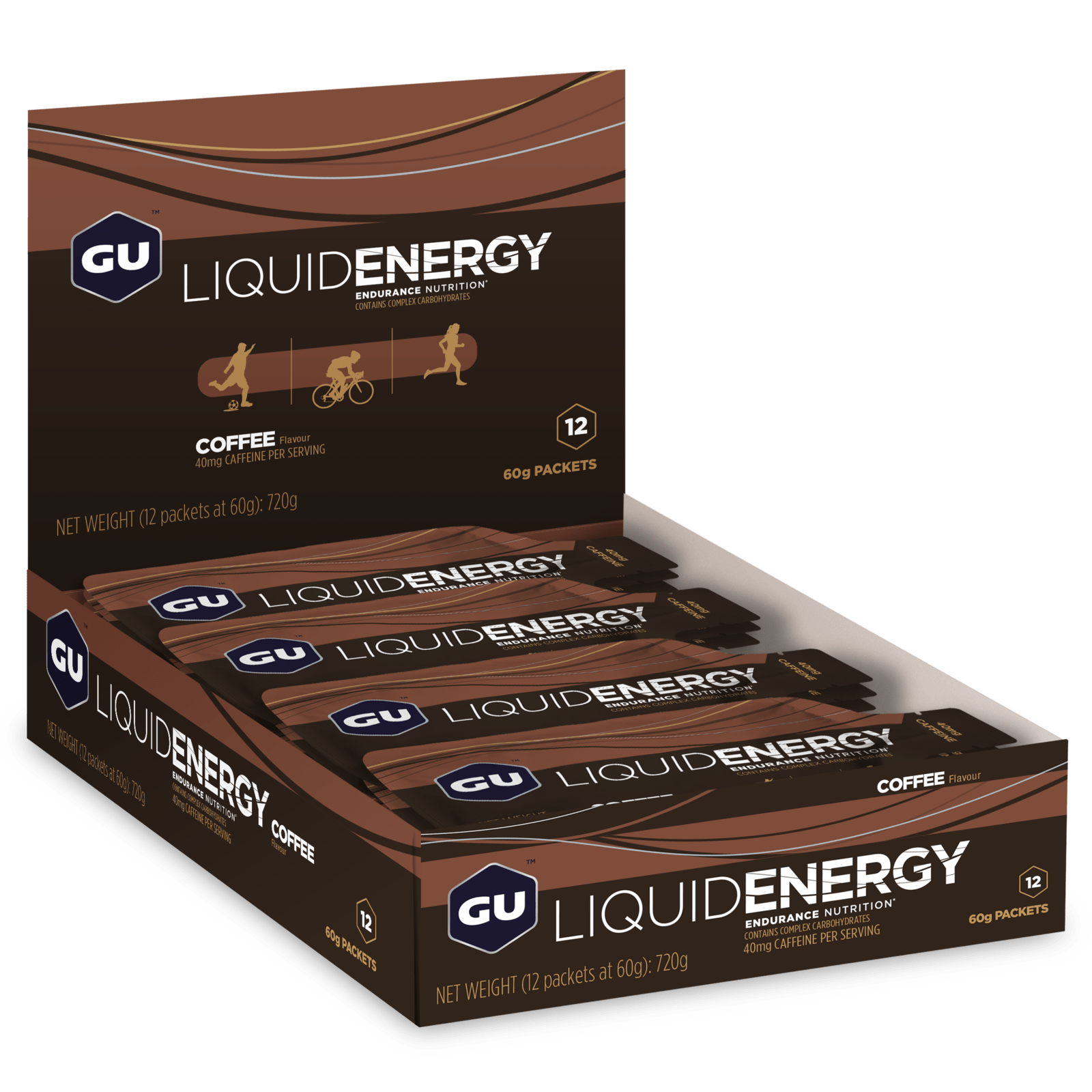 GU Energy Energiegel Liquid Coffee 60g (12er-Pack)