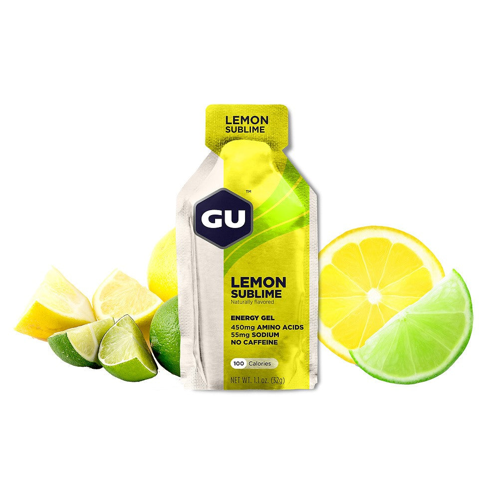 GU Energy Energiegel Lemon Sublime (24 x 32g) Kurzes MHD