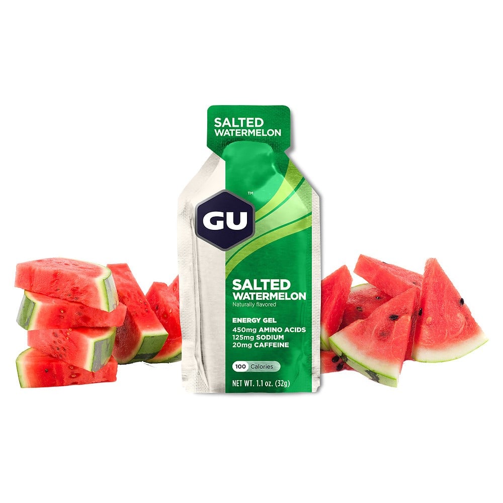 GU Energy Energy Gel Salted Watermelon mit Koffein (24 x 32g)
